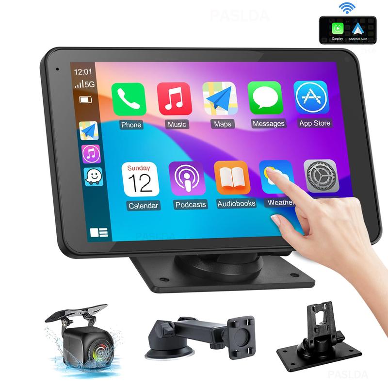 Wireless CarPlay Screen 2025, Portable CarPlay for iPhone & Android