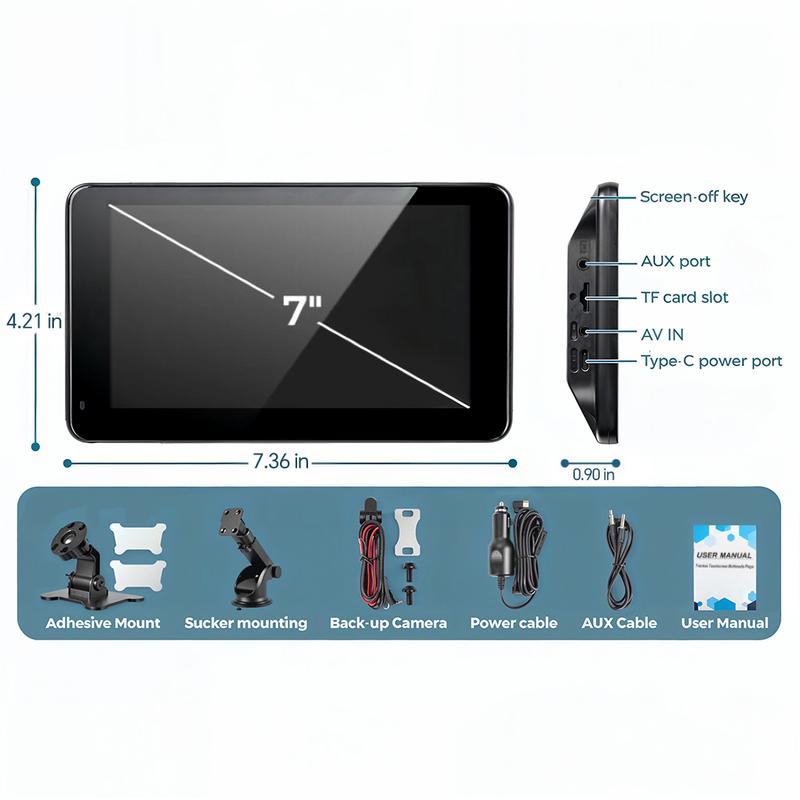 Wireless CarPlay Screen 2025, Portable CarPlay for iPhone & Android