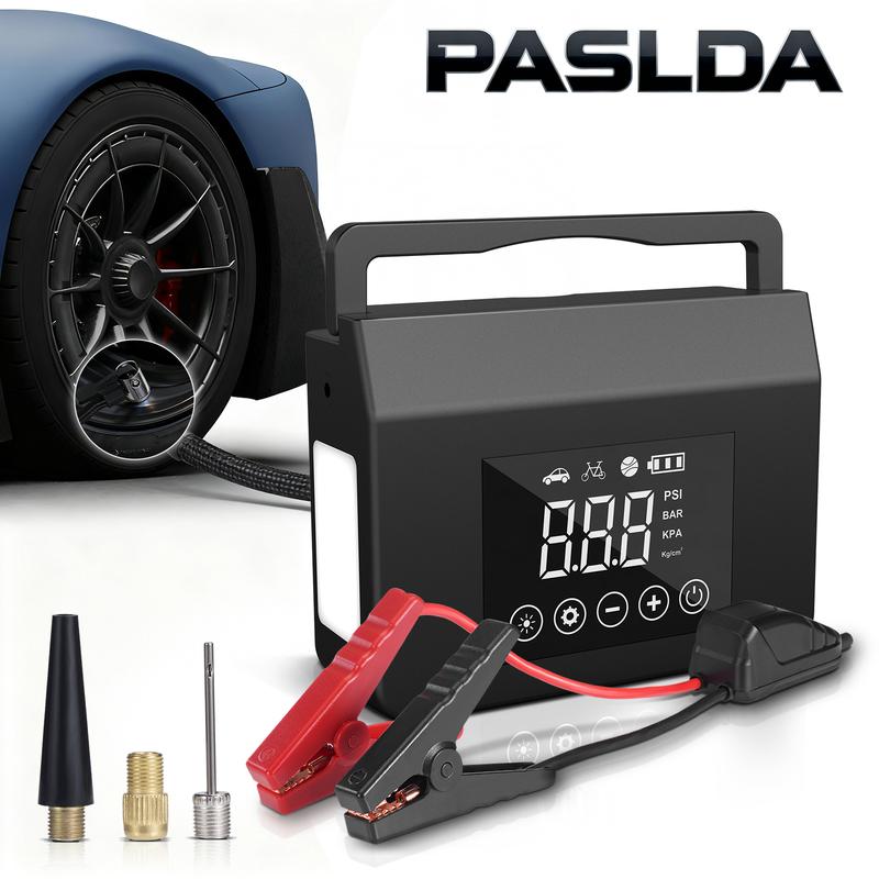 PASLDA 4000A Car Jump Starter with Air Compressor, 150PSI, Type-C Fast Charge