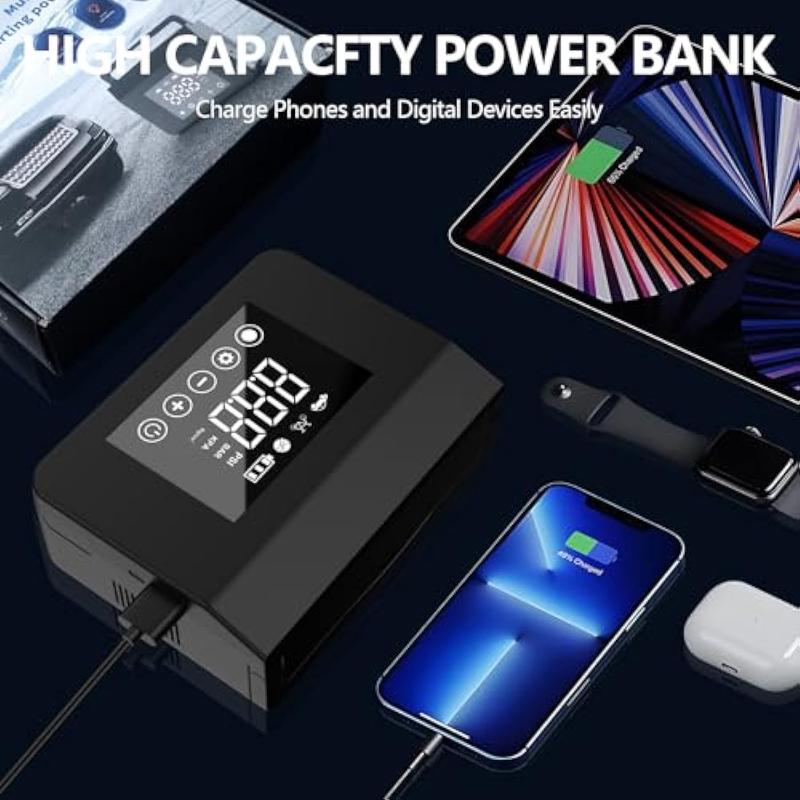 PASLDA 4000A Car Jump Starter with Air Compressor, 150PSI, Type-C Fast Charge