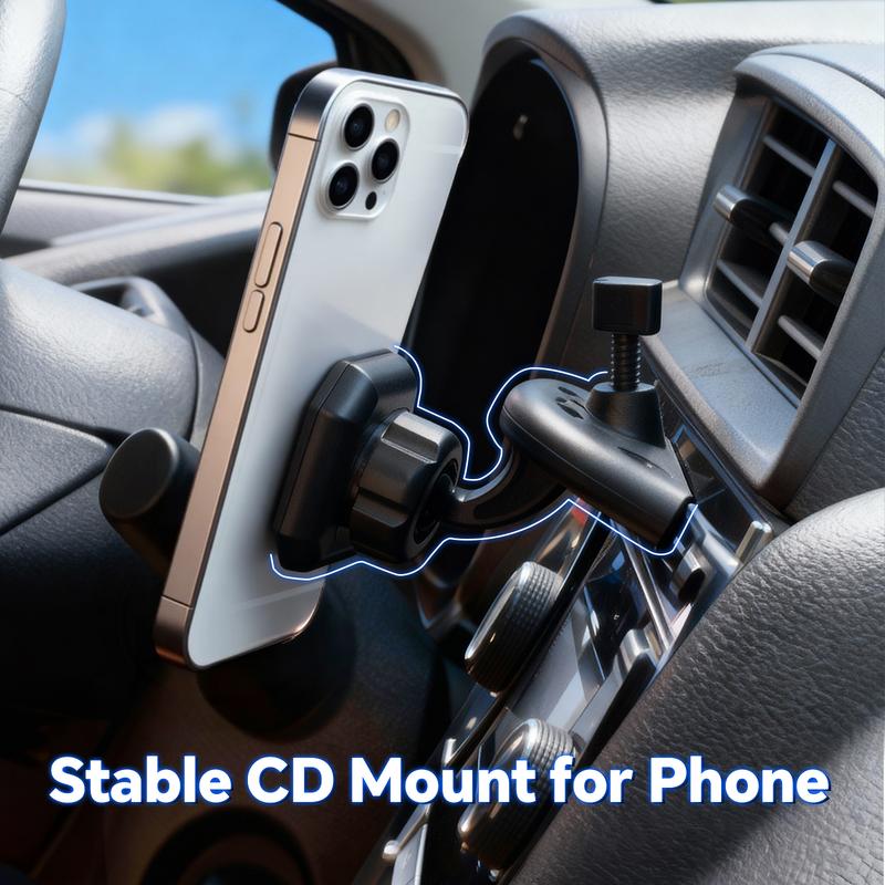 PASLDA Magnetic CD Slot Car Mount, Strong Magnet, Anti-Shake, Secure Hold