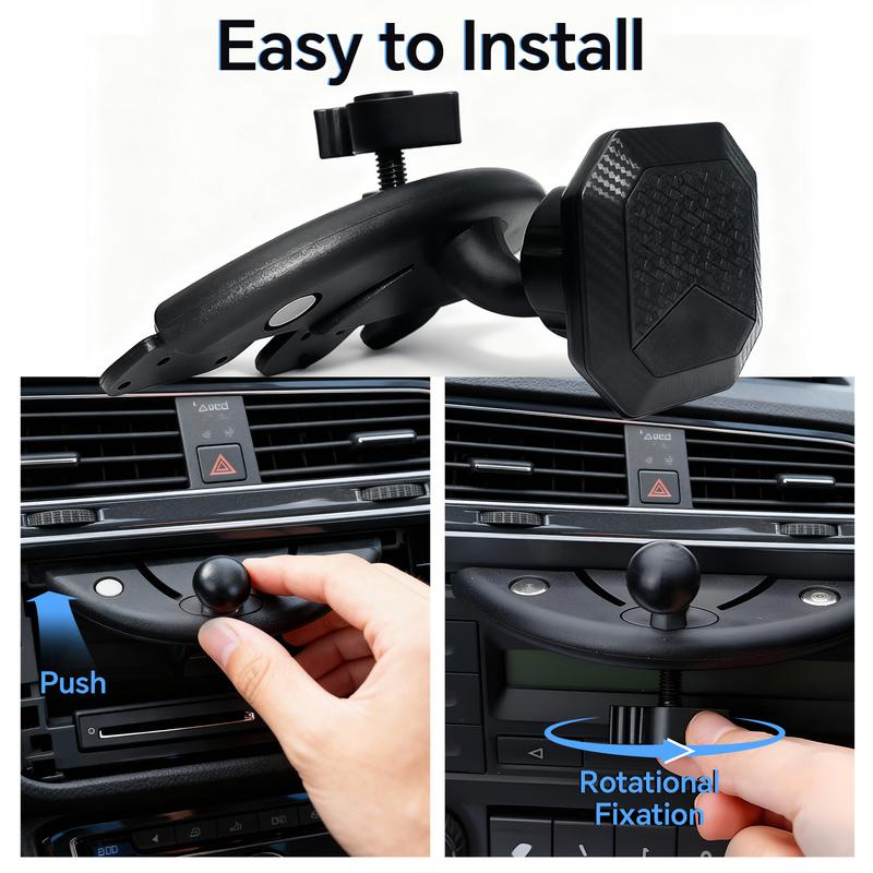 PASLDA Magnetic CD Slot Car Mount, Strong Magnet, Anti-Shake, Secure Hold