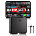 PASLDA Wireless CarPlay Adapter, Netflix & YouTube, Plug & Play, 2015+ Cars