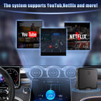 PASLDA Wireless CarPlay Adapter, Netflix & YouTube, Plug & Play, 2015+ Cars