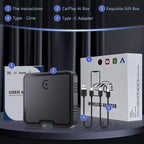 PASLDA Wireless CarPlay Adapter, Netflix & YouTube, Plug & Play, 2015+ Cars