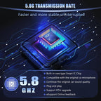 PASLDA Wireless CarPlay Adapter, Netflix & YouTube, Plug & Play, 2015+ Cars