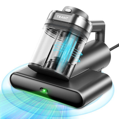 Teant Powerful Mattress Vacuum Cleaner, 18kPa Strong Suction, UV-C Light, Green Dust Detection, Heat & HEPA Filter